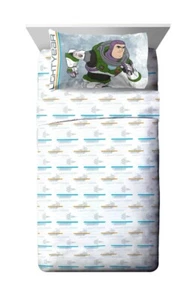 Disney Pixar Buzz Lightyear 4 Piece Full Sheet Set New - Picture 1 of 4