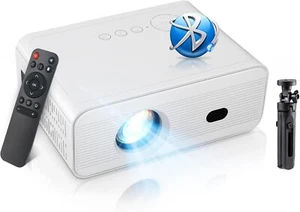 Portable Projector, Built-in WiFi Projector System 11.0 Mini Projector Support - Picture 1 of 7