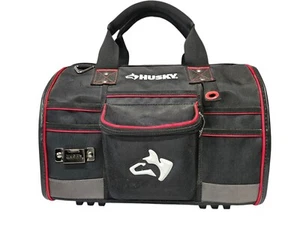 Husky 16" Bolsa de Herramientas Boca Grande - Pared de Herramientas, Bolsillos, Cremalleras Duraderas, Usada - Imagen 1 de 11