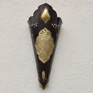 Marokkanische Pendelleuchte Messing, Marokkanische Lampe, Hängelampe Marokkanische Deckenlampe, - Bild 1 von 5