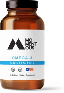 Omega 3 Fish Oil 1600Mg - Daily Fish Oil Omega 3 Supplement for Women and Men... - Picture 1 of 1