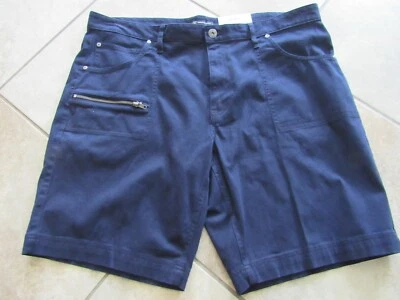 INC, PANTALONES CORTOS TRANS HOMBRE NUEVOS AZUL MARINO ALGODÓN BL REGULAR FIT, TALLA 40 Foto 1 de 4