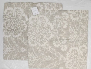 Pottery Barn Bernyce Pillow 2-Covers 20" x 20" Flax - Picture 1 of 2