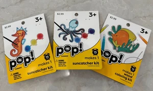 Lot of 3 Suncatcher/Wood Ocean Themed DIY Kits for KIDS 3+ - Picture 1 of 2