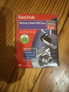 SanDisk Memory Stick PRO Duo 2GB SDMSPD-2048-A11 - Picture 1 of 2