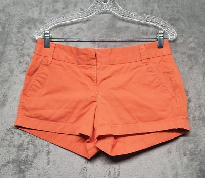 Pantalones Cortos J Crew Para Mujer Talla 4 Naranja Chino Clásicos Frente Plano Caminar Informales Foto 1 de 4