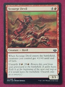 Magic The Gathering MODERN MASTERS 2017 MM3 SCOURGE DEVIL red card MTG - Picture 1 of 2