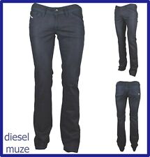 diesel jeans da donna pantaloni a zampa vita bassa elasticizzati bootcut w 30 31