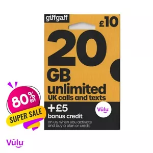 Giffgaff Giff Gaff 3 in 1 SIM-Karte Nano/Micro/Standard KOSTENLOS £5 Kredit - PAYG - Bild 1 von 3