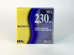 SONY MO MAGNETO OPTICAL DISK 230MB NUOVO SIGILLATO - Afbeelding 1 van 3