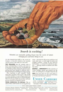1955 Union Carbide: Search is Exciting Vintage Print Ad - Picture 1 of 1