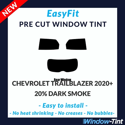 EasyFit Static Pre Cut Tint For Chevrolet Trailblazer 2020 20% Dark Rear - Image 1 of 3