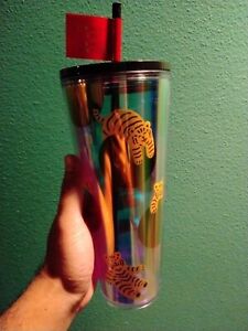 Starbucks 2022 Lunar New Year of the Tiger Iridescent Tumbler 24 oz Cold Cup New