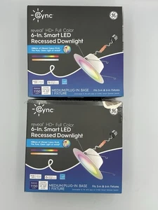 Cync Full Color 6 Zoll Smart LED Einbaustrahler (2er Pack) - 1 Neu, 1 Offener Karton - Bild 1 von 2