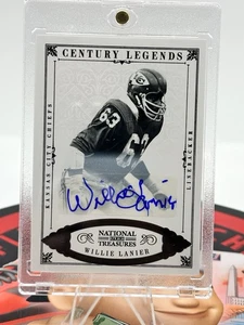 2012 Panini National Treasures Legends Century Black  Auto /10 Willie Lanier - Picture 1 of 3