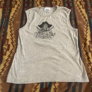 Vintages y2k Disney Pirates Of The Caribbean Tank Top girls L - Picture 1 of 6