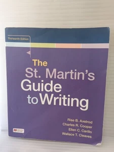 The St. Martin's Guide to Writing Paperback 13th Edition-Paperback SHIPS FREE - Picture 1 of 2