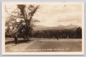 Whitefield NH Franconia Range from Mountain View House RPPC Postkarte 1933 - Bild 1 von 2