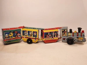 Antiguo Tren de Cuerda Tin Marx Disneyland - Personajes de Walt Disney Mickey Donald + - Imagen 1 de 8