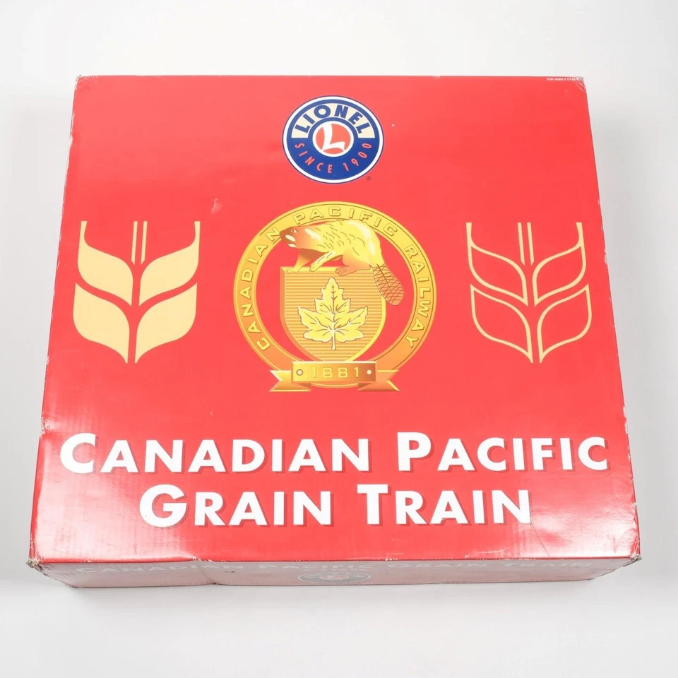 Lionel O Gauge Canadian Pacific Grain Train Coberto Hoppers + Locomotiva 6-61736 - Imagem 1 de 4