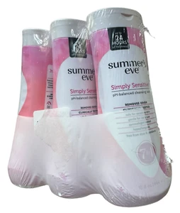 3 Pack Summer's Eve Simply Sensitive Gentle Cleansing Wash - 3 x 15 oz - Picture 1 of 3