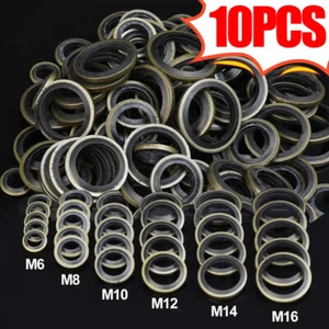 100X Oil Drain Plug Washer Gasket Assortment Kit M6 M8 M10 M12 M14 M16 Seal - Picture 1 of 12