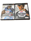 Playstation 2 Lot~Madden 08 and Tiger Woods PGA Tour 2005~with Cases & Inserts