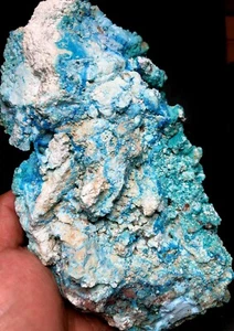 1047g 1PCS NATURAL Blue Cyanotrichite CRYSTAL STONE MINERAL Specimen p709 - Picture 1 of 10