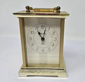 Seth Thomas Clock Germany Talley Brass Quartz AA Battery Cherish #0242 *Tested - Picture 1 of 15