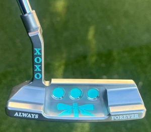 SCOTTY CAMERON 2014 My Girl Tiffany Always Forever XO Blue Bow Newport 2 Putter - Picture 1 of 14