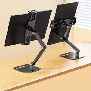 Expandable Monitor Desk Holder 360° Swivel Tablet Bracket for 12-17in - Afbeelding 1 van 10