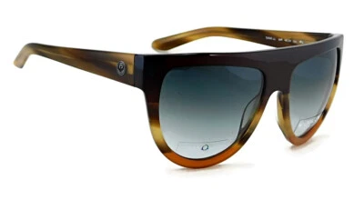 New Dragon DUSK Sunglasses | Dark Brown Horn / Lumalens Gradient Smoke Lens - Image 1 of 4