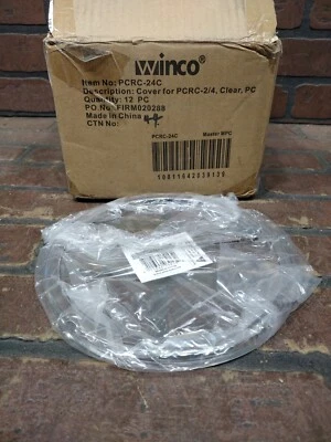 12- 2/4 Quart Translucent Round Storage Container Lids - Image 1 of 4