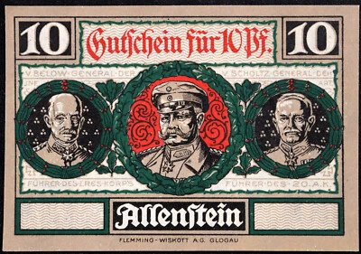 ALLENSTEIN / OLSZTYN 1921 XX - ¡ESPECIMEN RARO! "Hornear pan para soldados rusos" Foto 1 de 2