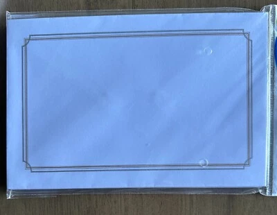 Envelopes brancos borda dourada e prata Gartner Studios 5,75” x 8,75” 40 ct NOVO - Imagem 1 de 3