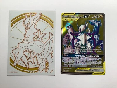 Arceus&Dialga&PalkiaTagTeam GX Fullart Original aus Deutschland mit Gratis Hülle - Bild 1 von 2