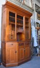 Large 1890S Victorian Quarter Sawn Oak Back Bar Liquor Store Storage Cabinet