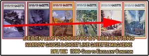 1996 noviembre/diciembre revista de calibre estrecho y línea corta usado correo gratuito de USPS - Imagen 1 de 12