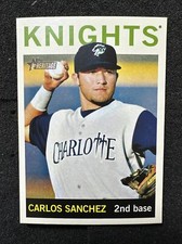 CARLOS SANCHEZ #211 2013 Topps Heritage Minor League Short Print Rookie/Prospect