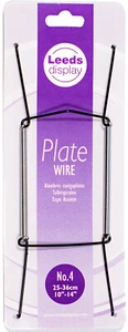 Leeds Display No.4 Black Wire Plate Hanger 25-36cm 10-14" NEW! - Picture 1 of 4