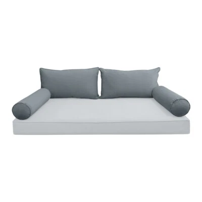 Almohada acolchada de terciopelo completo STYLE V2 para cama de día interior |SOLO CUBIERTA | AD347 Foto 1 de 4