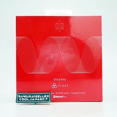 Evangelion EVA2020 x final Complete Wireless Earphones Unit02 Asuka Japan New - Image 1 of 4