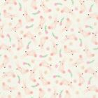 Fabric Baby Bunny Rabbit Pink on Cream TIMELESS TREASURES  Cotton 1/4 Yard 6802