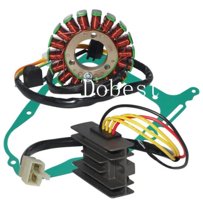 Bobina del estator + regulador rectificador + junta para Suzuki 32101-38302 GN250 GN250E 82-94 Foto 1 de 4