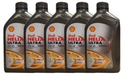 Shell Helix Ultra 5W-40  5x1 Liter Motoröl BMW LL01 MB 229.5 RN 710 Porsche A40 - Bild 1 von 3