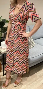 Ex Nobody's Child Midi Fit & Flare Short Sleeve Dress 2 STYLES (W9.91)