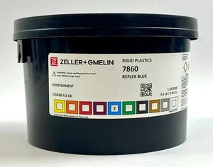 Zeller+Gmelin Offset UV Ink Printing Reflex Blue 5.5 LB 7860 - Picture 1 of 3