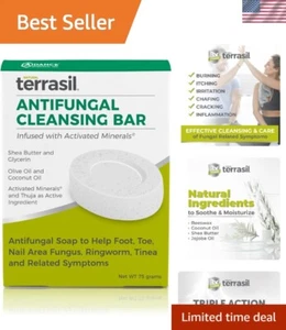 Soothing Antifungal Soap with Coconut Oil & Shea Butter - 75g for All Skin Types - Picture 1 of 8