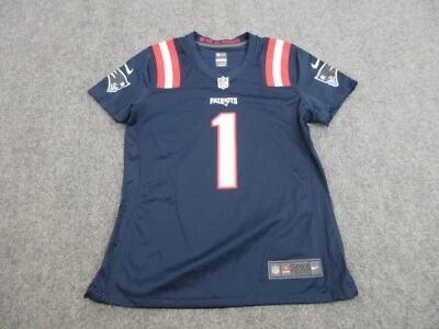 Camiseta deportiva Cam Newton New England Patriots para mujer grande con logotipo azul NFL fútbol Nike Foto 1 de 4