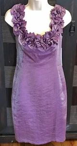 Neu mit Etikett lila schimmerndes Abschlussball Party Cocktailkleid 6 London Times $ 80 - Bild 1 von 2